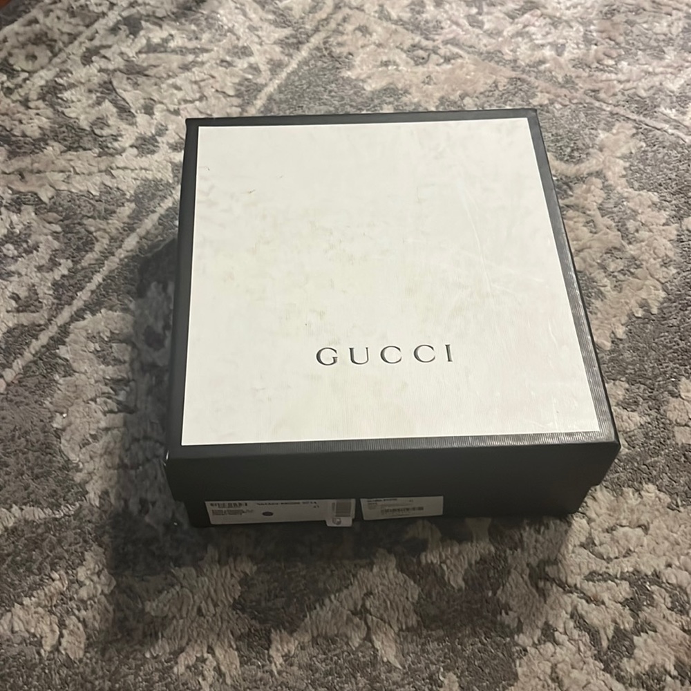 GUCCI Marmont Leather Platform Espadrilles